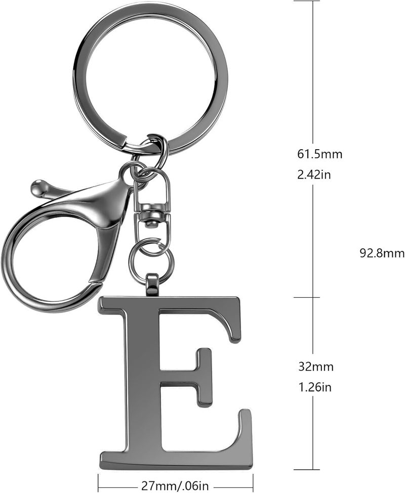 LAXPICOL Gold Letter A-Z Keychain for Women Bag Charms Purse Charms For Handbags Metal Alphabet Initial Letter Keychain - Image 5